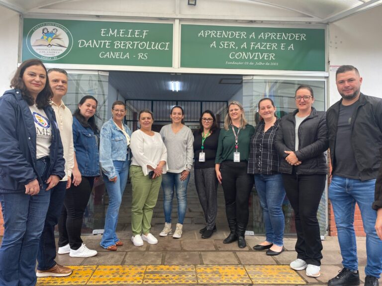 Gestores de Educação de Três Palmeiras visitam escolas municipais de Canela
