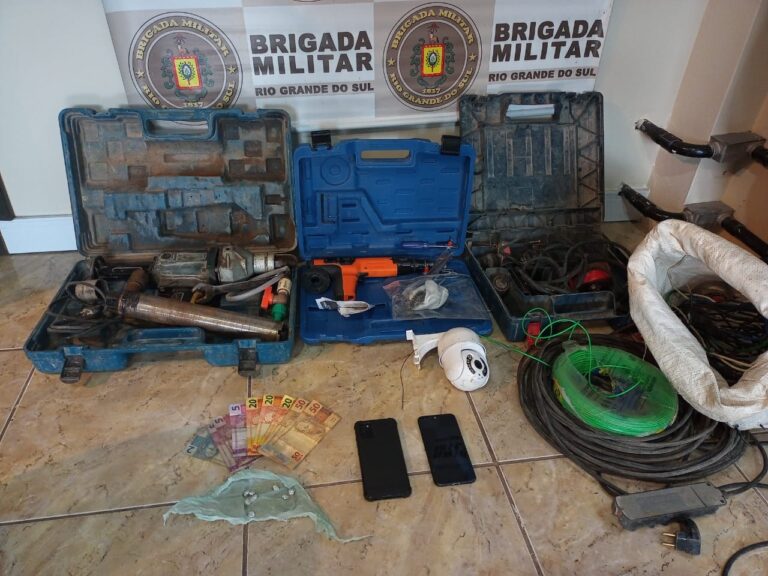 Material furtado é recuperado pela Brigada Militar