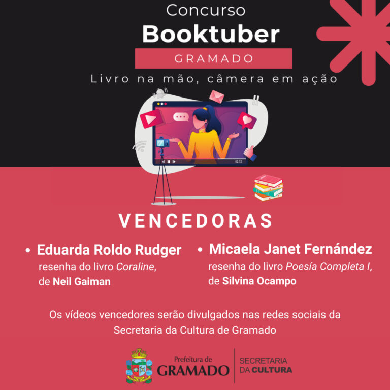 Secretaria da Cultura anuncia vencedores do Concurso de Booktubers