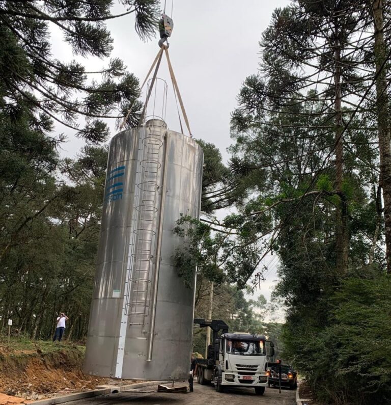 Corsan instala reservatório de água no Loteamento Edgar Haack