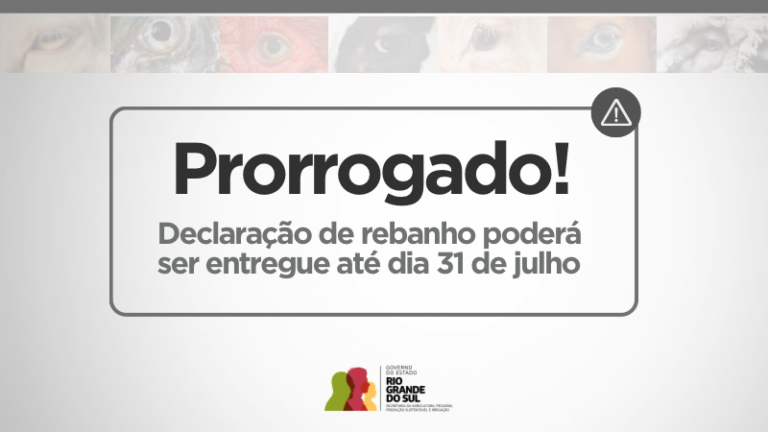 Declaração Anual de Rebanho tem prazo prorrogado até dia 31 de julho