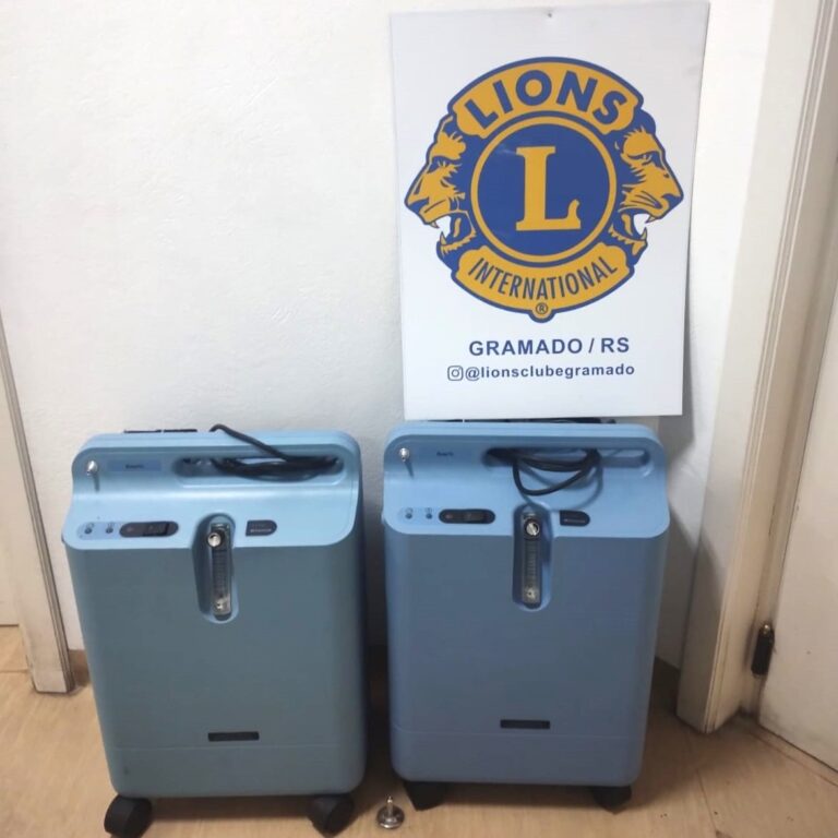Lions Clube faz doação de concentradores de oxigênio para a Secretaria da Saúde