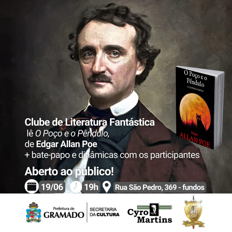 Clube de Literatura Fantástica retorna nesta quarta-feira