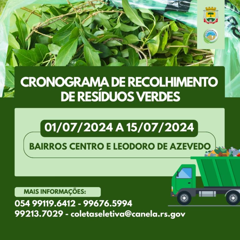 Coleta de Resíduos Verdes nos Bairros Centro e Leodoro de Azevedo