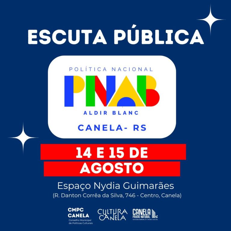 Departamento de Cultura de Canela realiza Escuta Pública sobre a PNAB