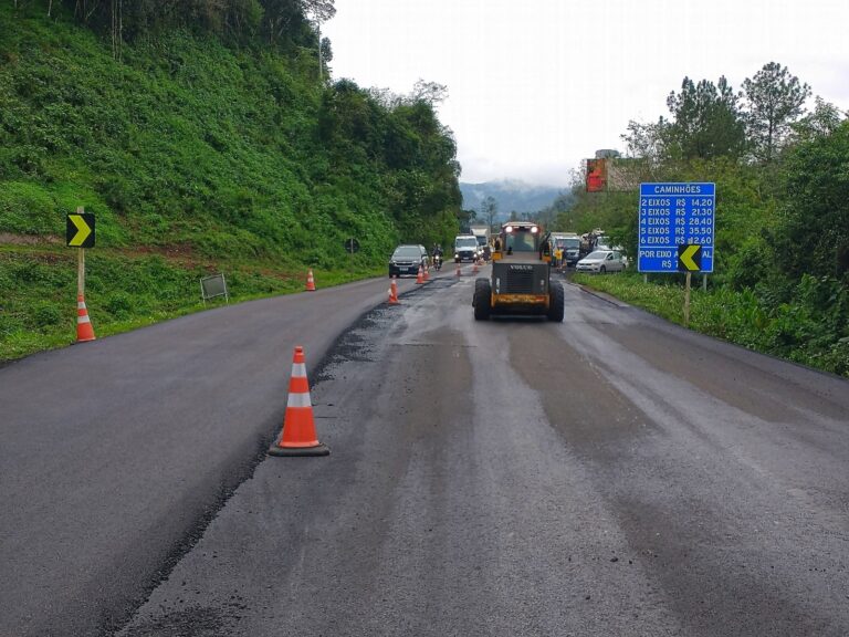 Obra para correção dos desníveis na ERS-115 avança