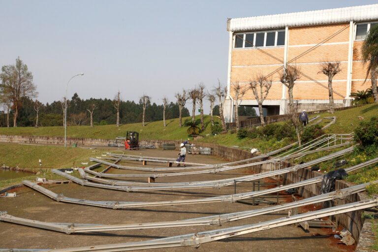 39º Natal Luz de Gramado inicia as montagens das estruturas do Nativitaten