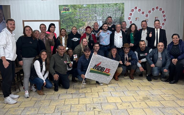 Vice-governador Gabriel Souza visita Canela e apoia Marcelo Savi e Luciano Melo