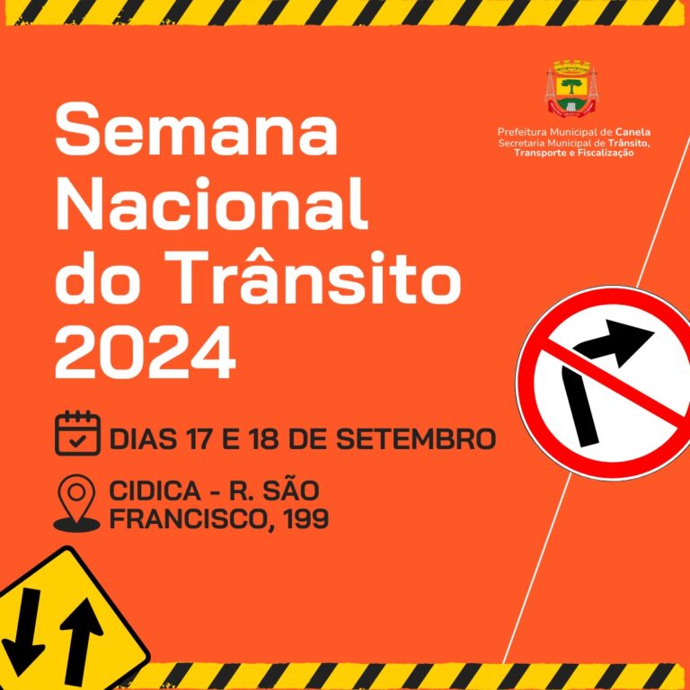 Semana do Trânsito de Canela inicia com atividades voltadas à educação infantil