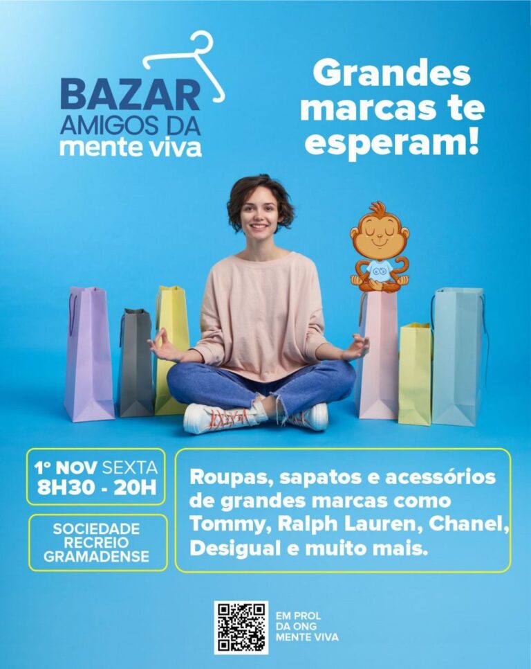 AMANHÃ: Mentes e corações por um mundo melhor no Bazar Amigos da Mente Viva