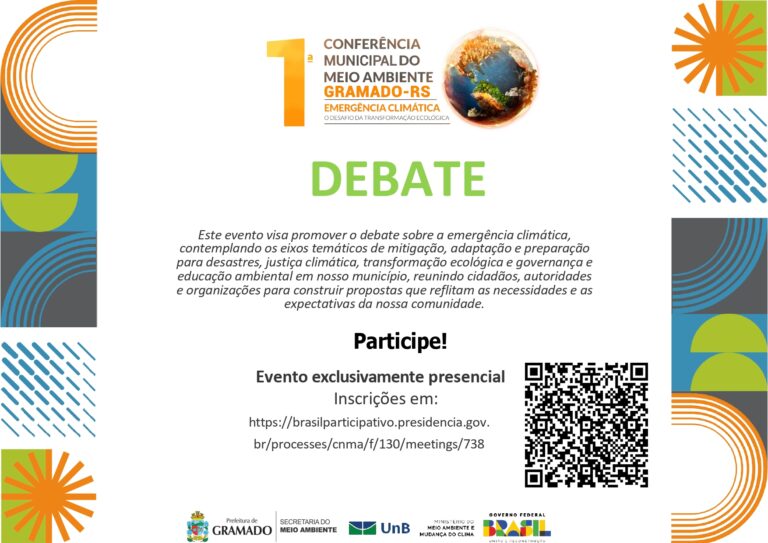 Gramado realiza 1ª Conferência Municipal do Meio Ambiente no dia 12 de dezembro