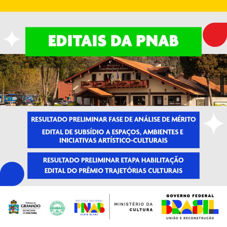 Cultura divulga resultados de editais da PNAB