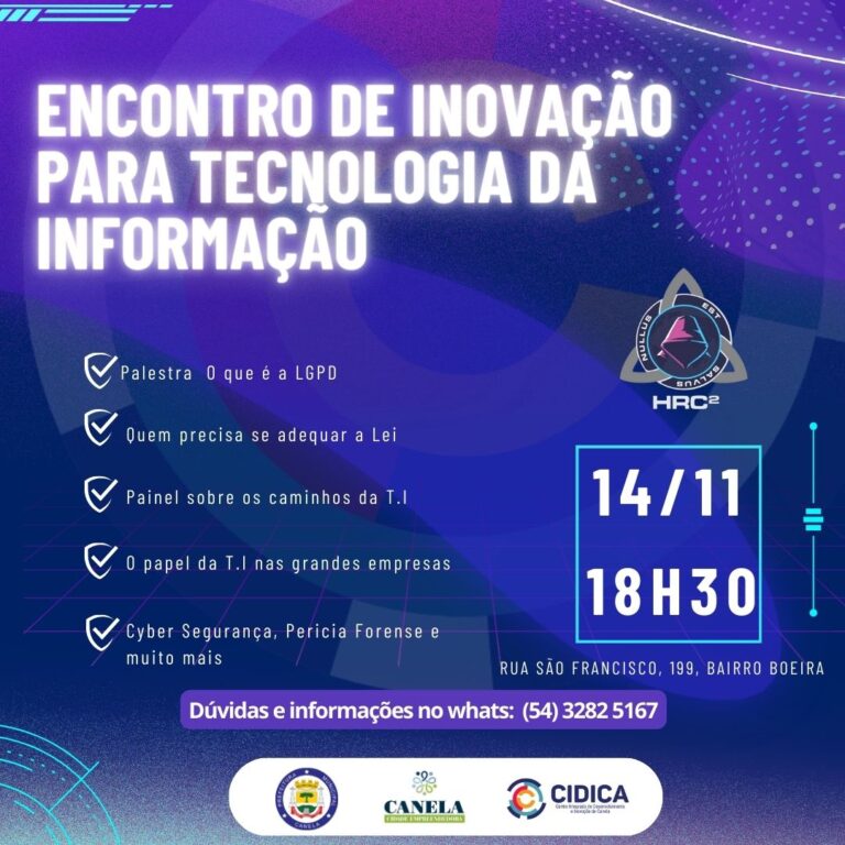 Cidica realiza 1º Encontro de Inovação para a Tecnologia da Informação em Canela