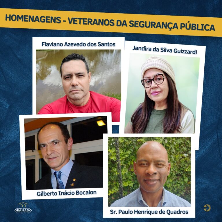 Câmara realiza sessão solene para homenagear veteranos da Segurança Pública