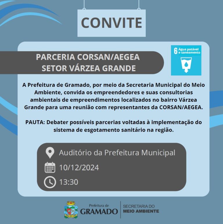 Prefeitura e Corsan/Aegea promovem reunião com empreendedores da Várzea Grande