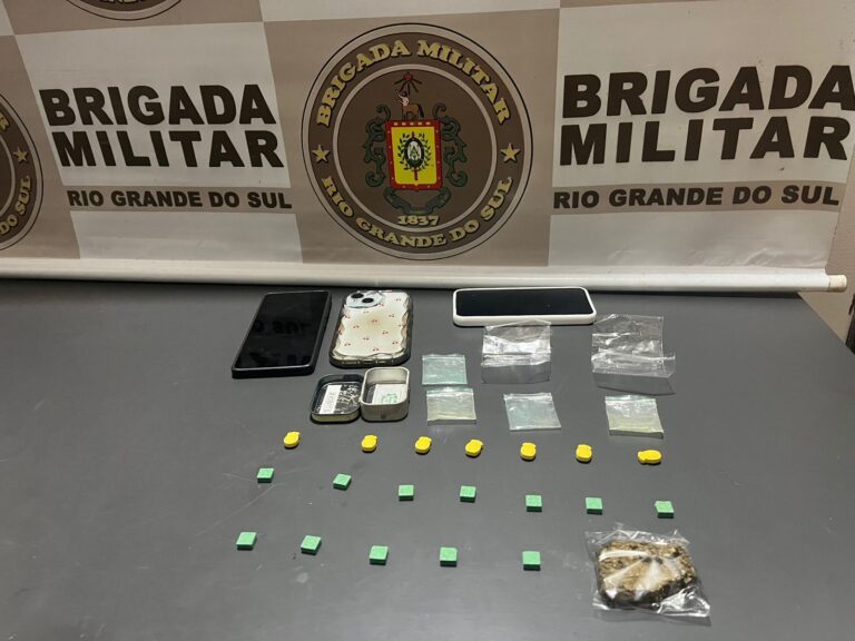 Brigada Militar prende dois homens por tráfico de drogas em Gramado