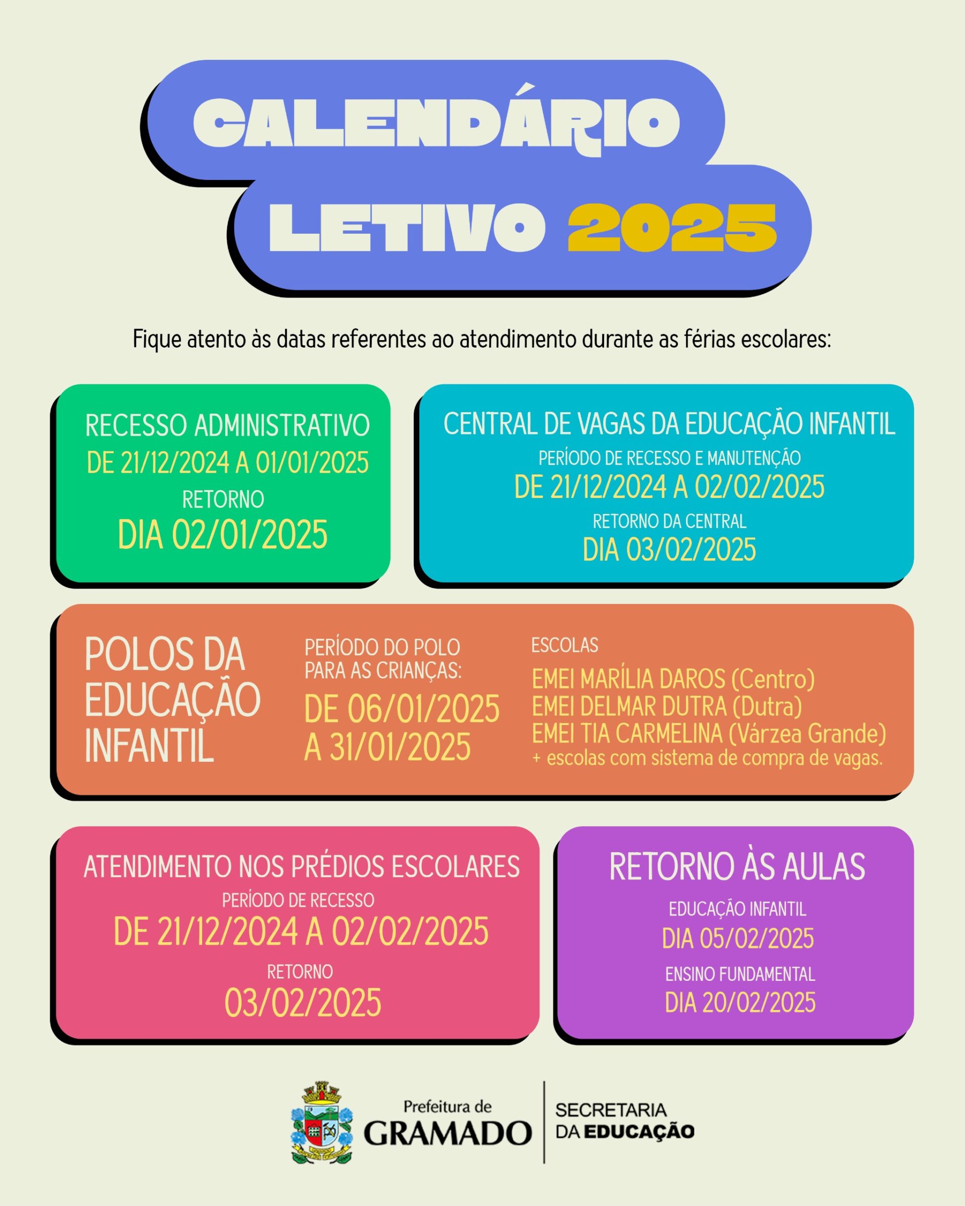 Calendário escolar 2025 secretaria de educação df 4