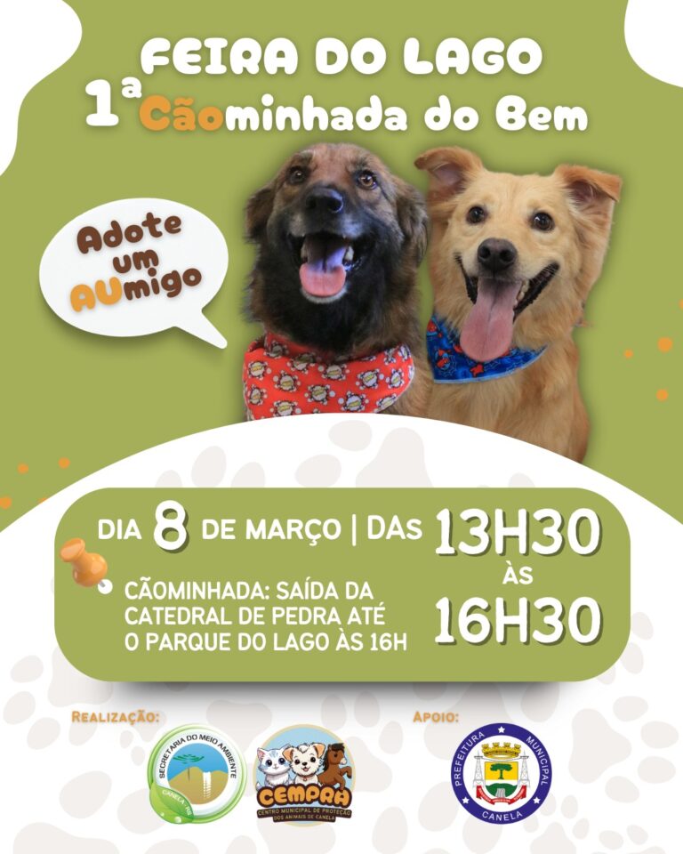 Convite – Feira do Lago e 1ª Cãominhada do Bem
