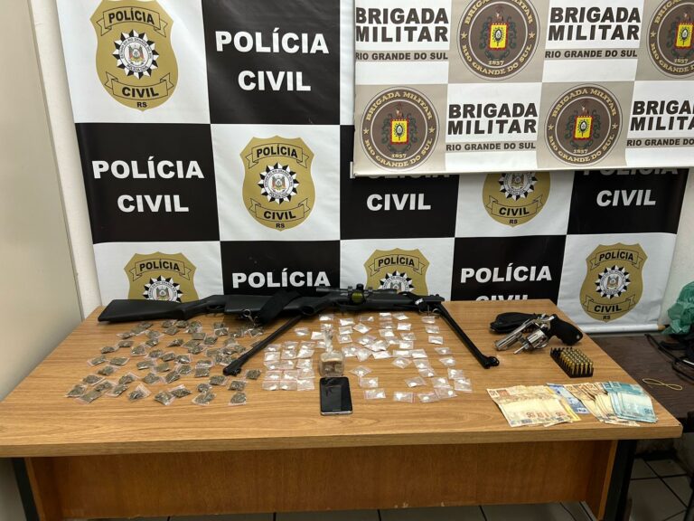 Apreendida armas, drogas e integrantes de organização criminosa são presos