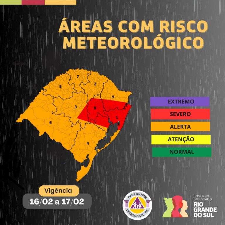 Semana inicia com chuva que pode chegar até 100 milímetros na Serra
