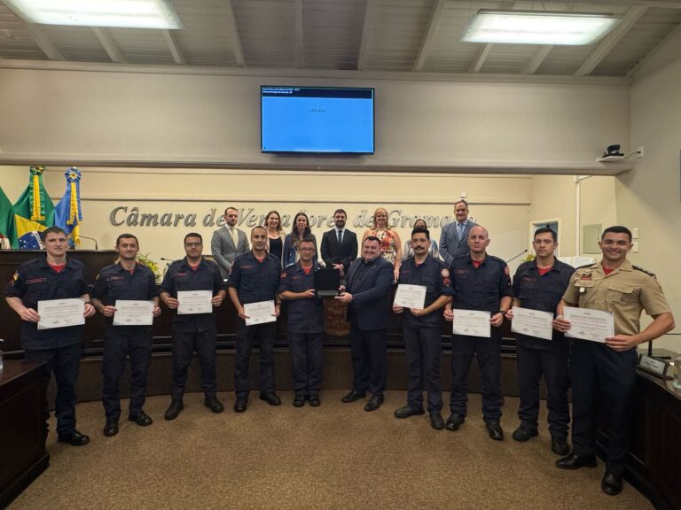 Câmara homenageia Corpo de Bombeiros pelo trabalho heróico durante as chuvas de 2024