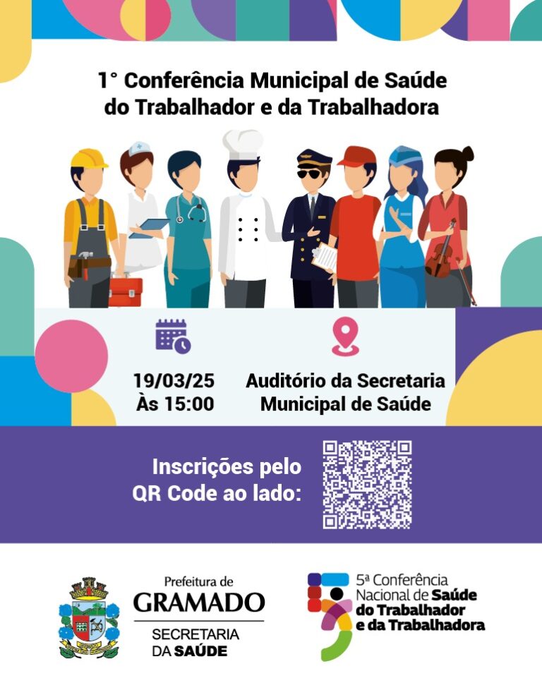 1ª Conferência Municipal de Saúde do Trabalhador e da Trabalhadora acontece na próxima quarta-feira