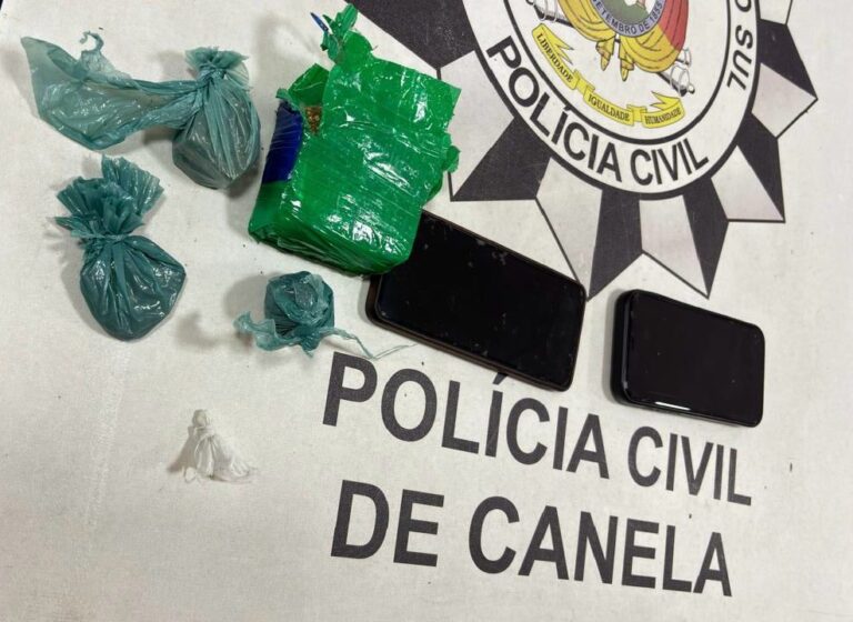 Traficante tenta fugir da polícia é preso e drogas são apreendidas