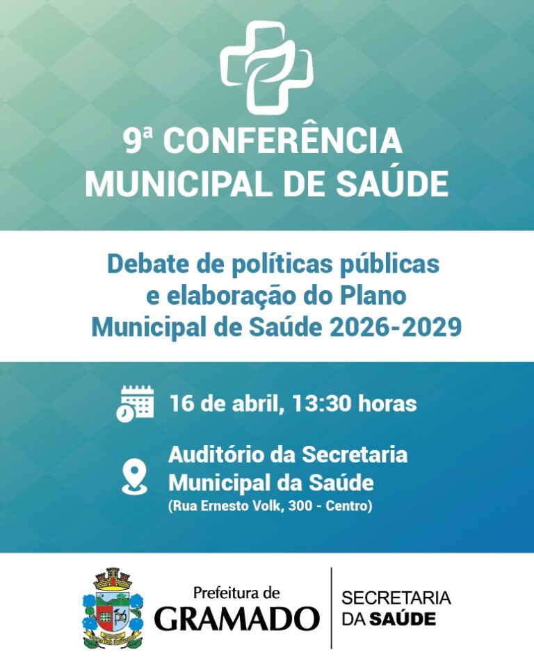 Gramado realiza 9ª Conferência Municipal de Saúde na quarta