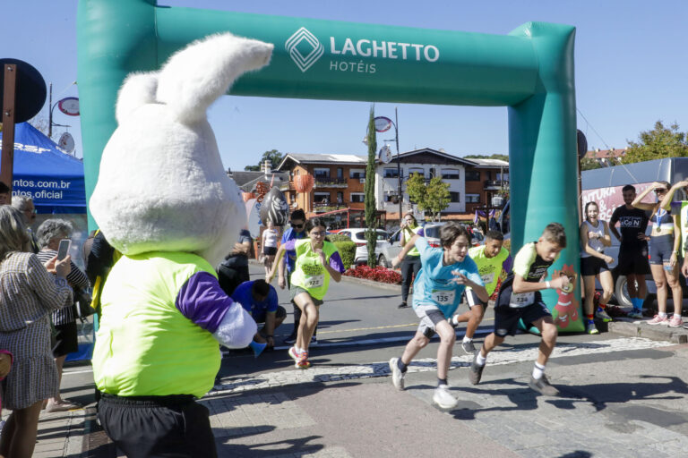 Corrida do Coelho bate recorde de inscritos na ChocoPáscoa Gramado