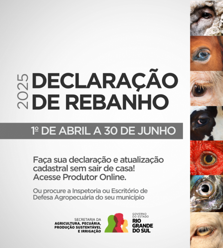 Produtores devem realizar a Declaração Anual de Rebanho até 30 de junho