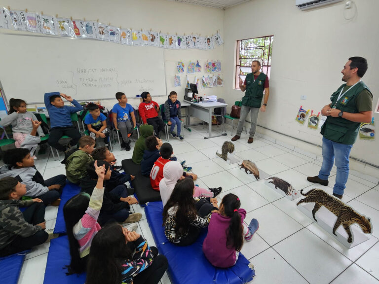 Alunos da EMEF Vicente Casagrande participam de atividade de Educação Ambiental