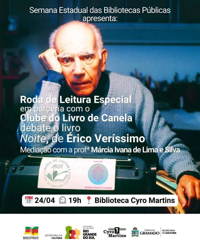 Roda de Leitura Especial celebra os 120 anos de Érico Veríssimo