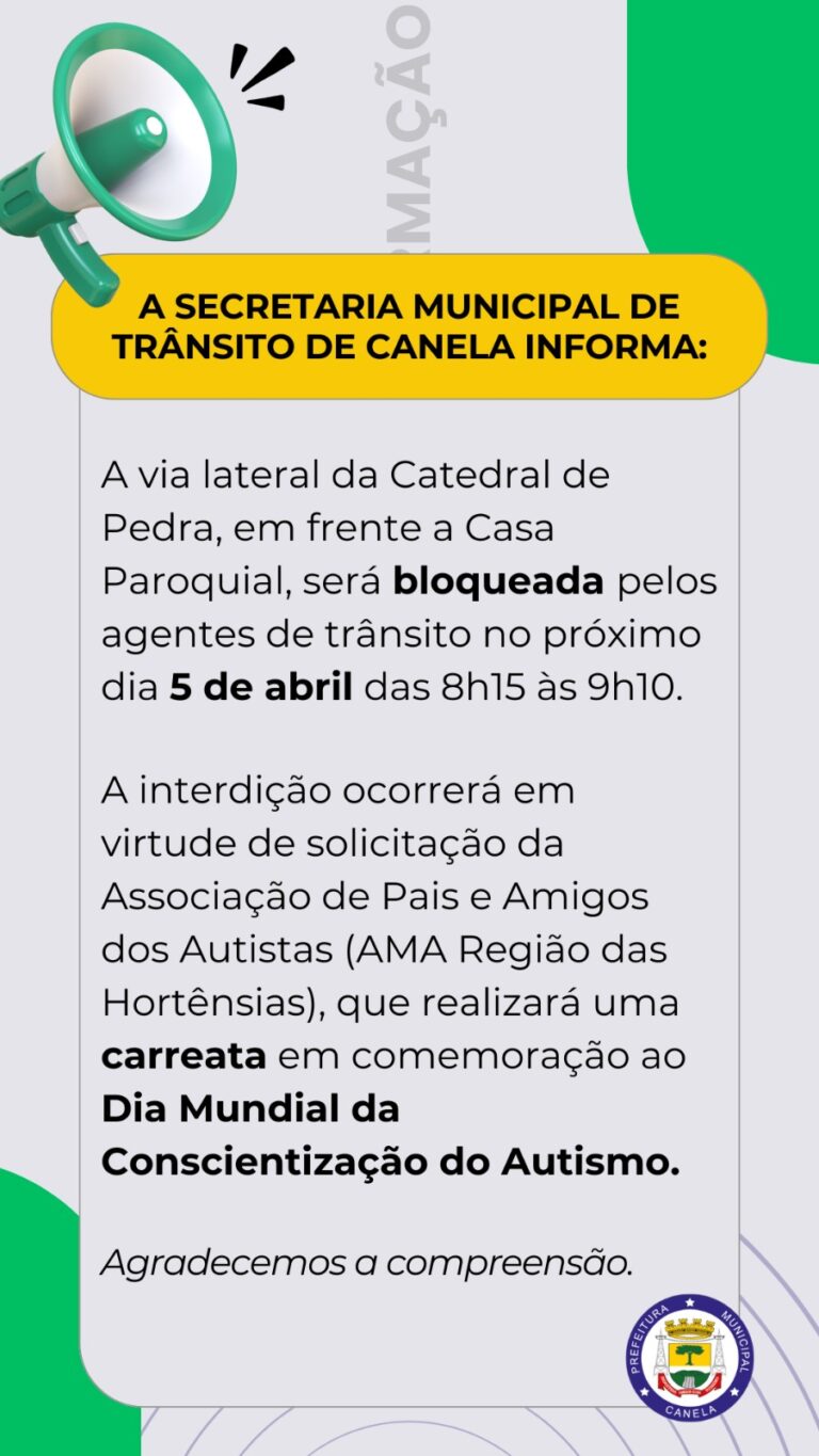 Comemorações em alusão ao Dia Mundial do Autismo em Canela