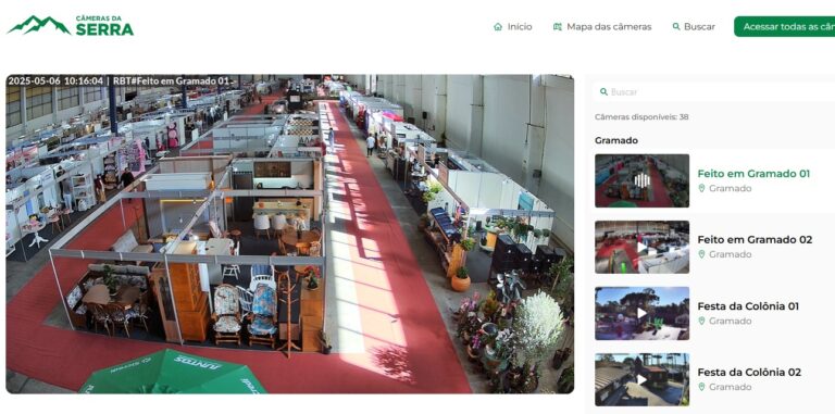 Câmeras ao vivo conectam público à Feira Feito em Gramado