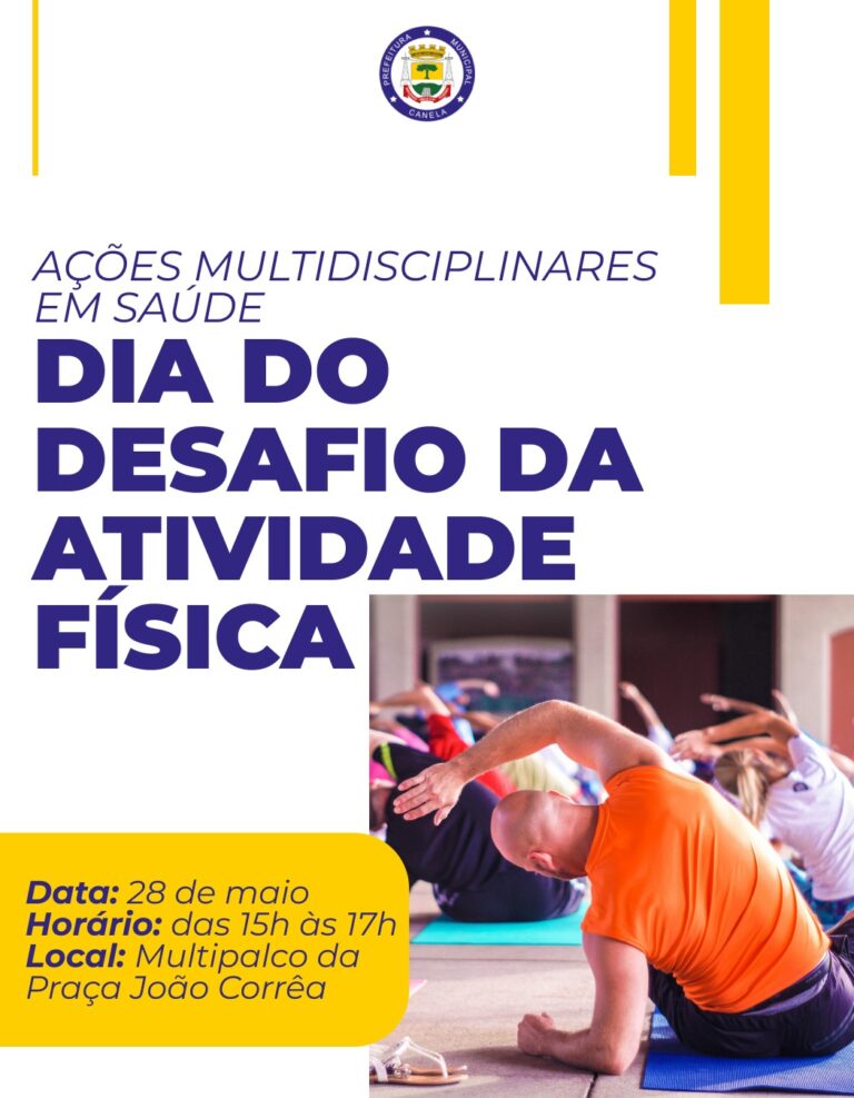 Canela terá mobilização para o Dia do Desafio na Praça João Corrêa