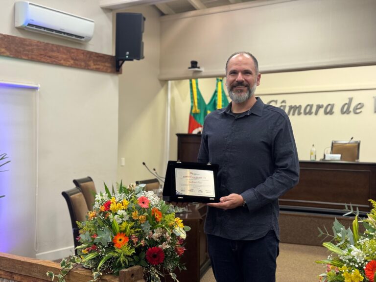 Guilherme Tissot é homenageado durante a Semana Legislativa