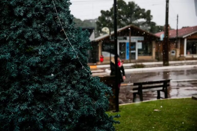 Região da Serra do RS registra 1ª neve de 2025