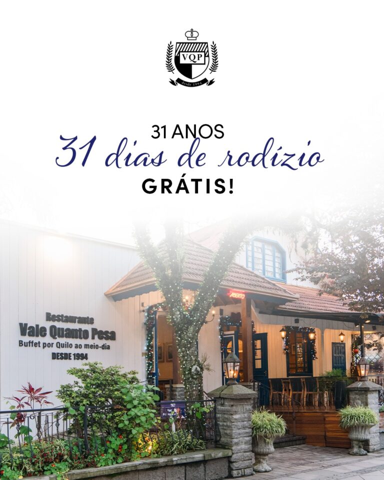 Pizzaria tradicional de Gramado promove 31 dias de rodízio grátis