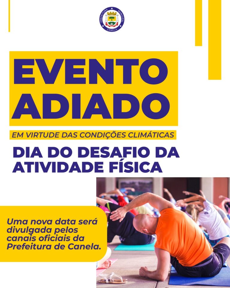 Dia do Desafio em Canela será adiado em virtude das condições climáticas