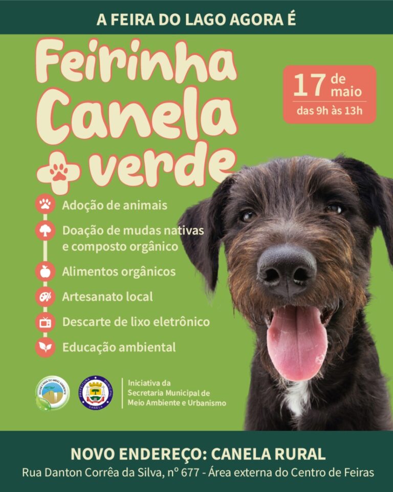 Feirinha Canela + Verde acontece neste sábado