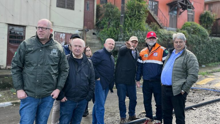 Defesa Civil Nacional vistoria áreas em Gramado