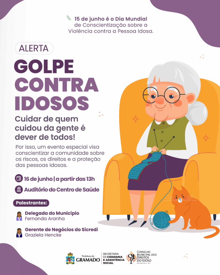 Campanha “ALERTA” combate golpes contra idosos em Gramado