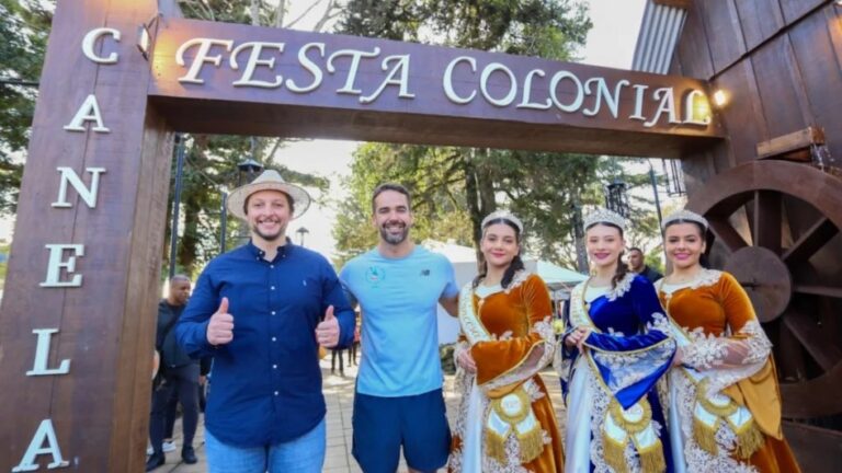 Leite visita a 31ª Festa Colonial de Canela e celebra a valorização cultural dos imigrantes