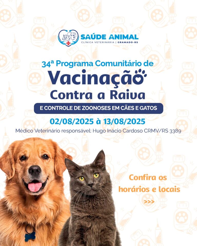 Região recebe 34ª edição da campanha de vacinação contra a raiva 