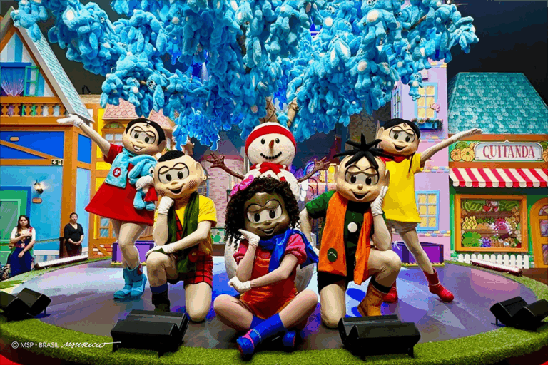 Turma da Mônica leva clima de inverno para o palco da Praça Sansão