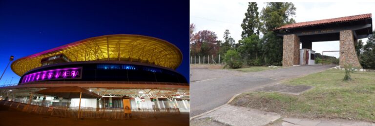 A semelhança da Arena do Grêmio e do Parque do Palácio de Canela