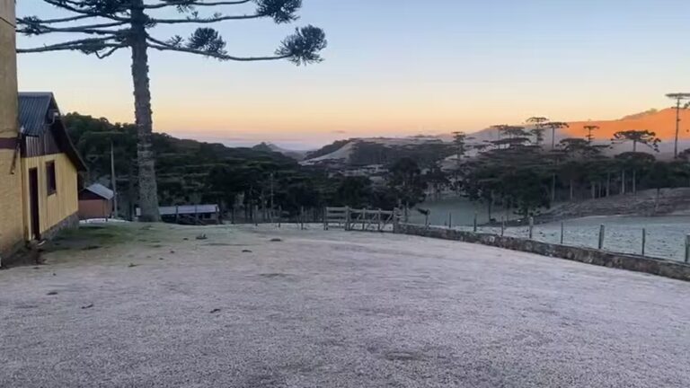 Após passagem de ciclone extratropical, frente fria avança e derruba temperaturas no RS