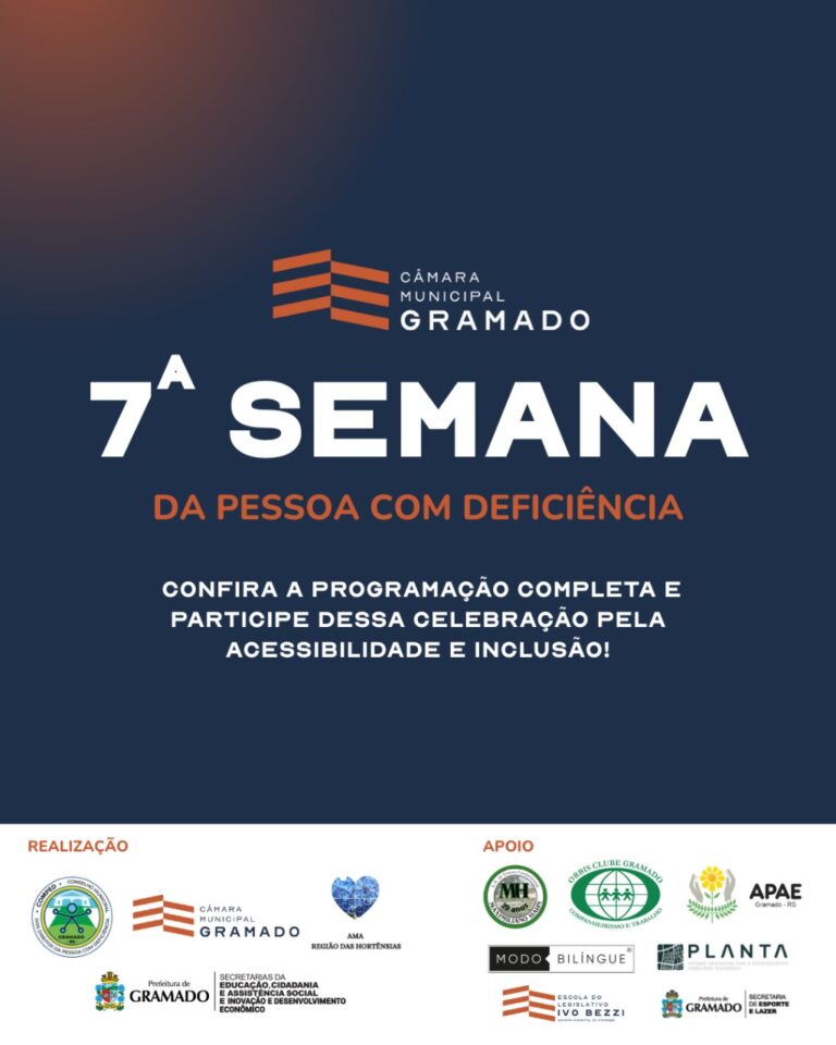 Câmara divulga programação da Semana da Pessoa com Deficiência