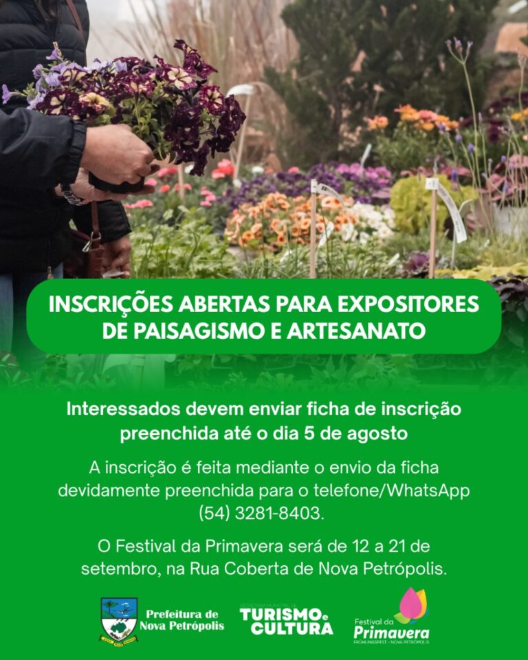 Festival da Primavera 2025 abre inscrições para expositores e artesanato