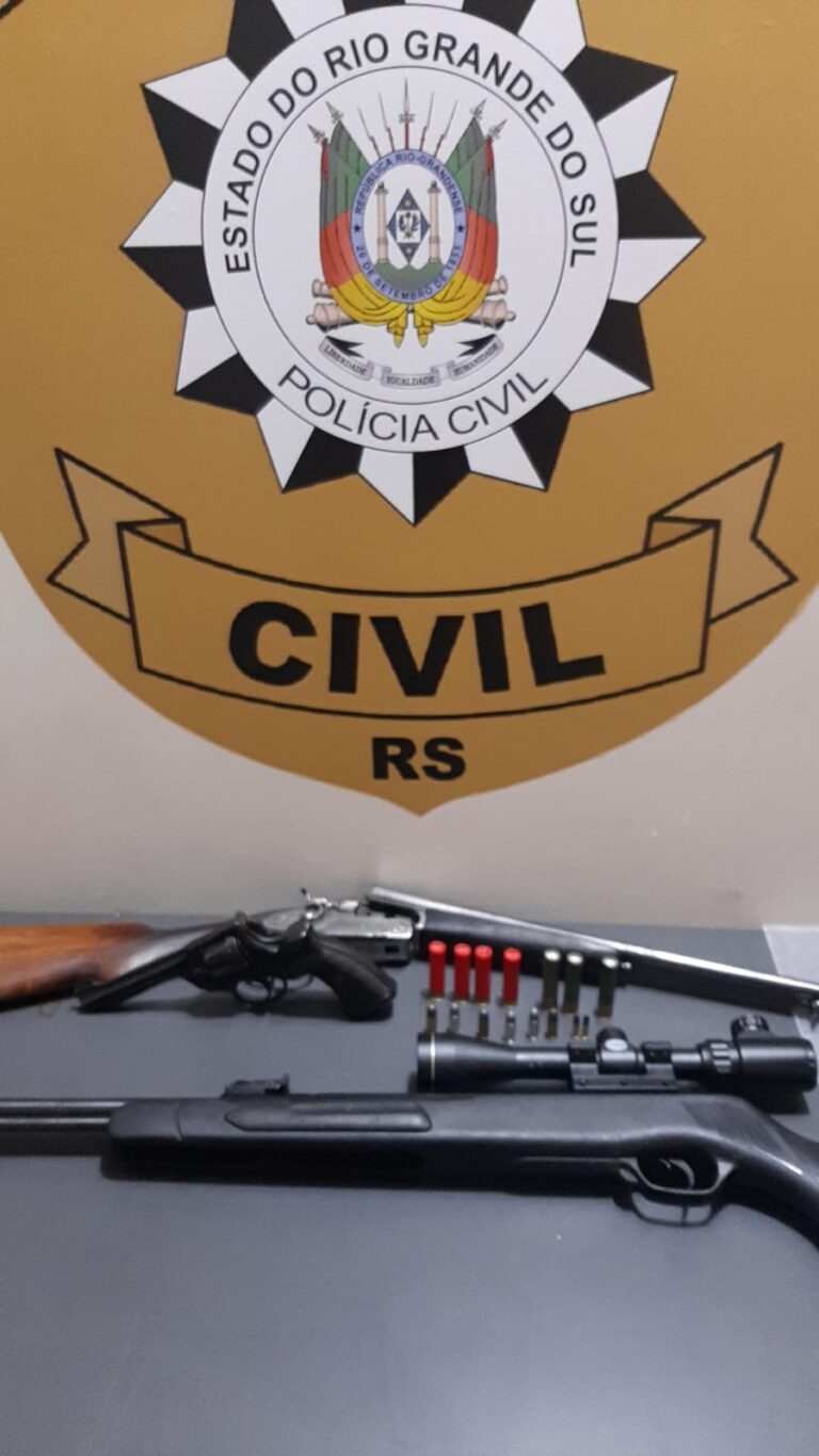 Suspeito de violência contra a mulher é preso; armas e munições são apreendidas